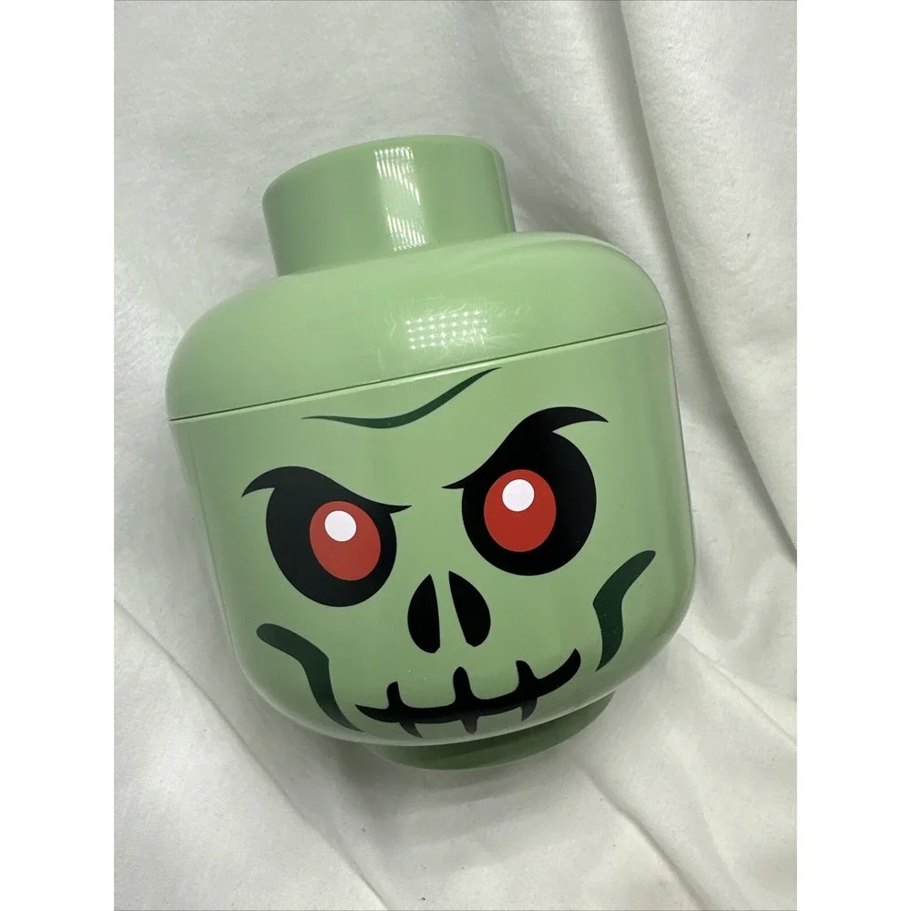 Lego✨BRAND NEW ✨Green Zombie ✨Skeleton✨ Storage Head✨‎ Small - Picture 3 of 6